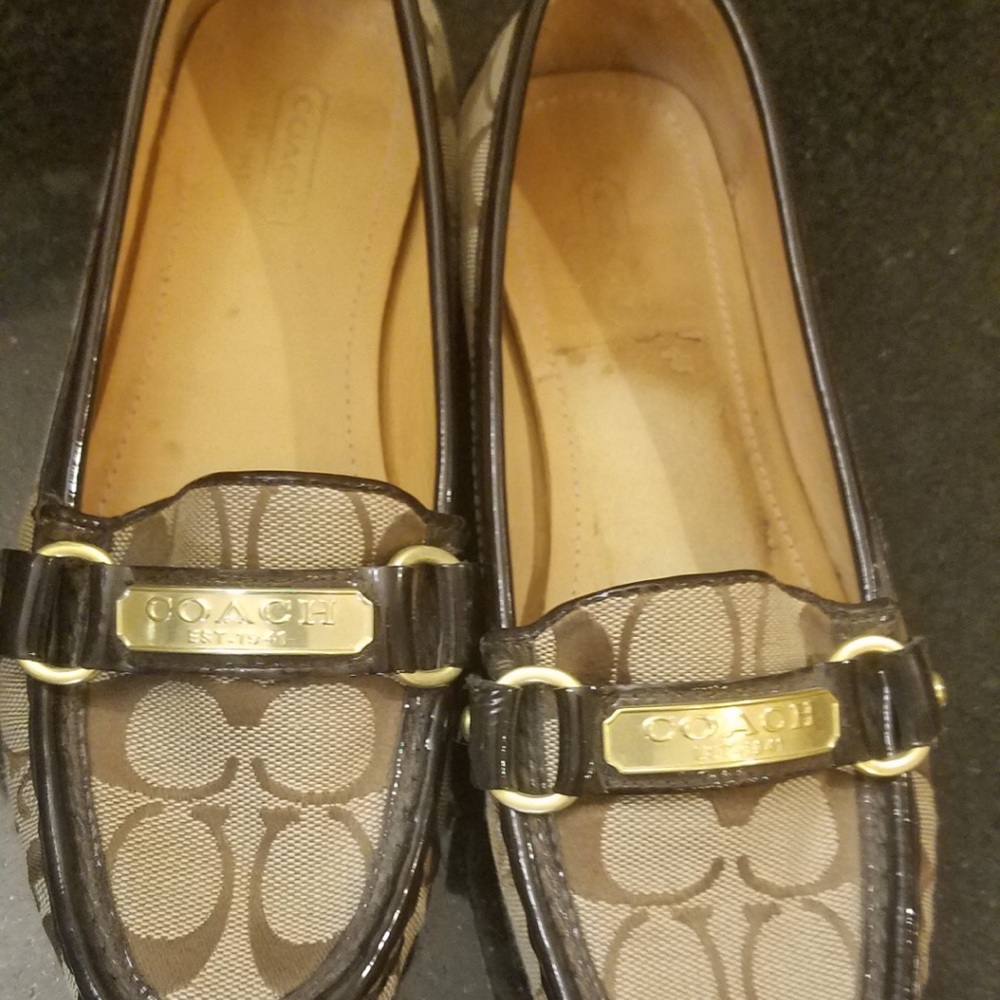 Coach flats brown